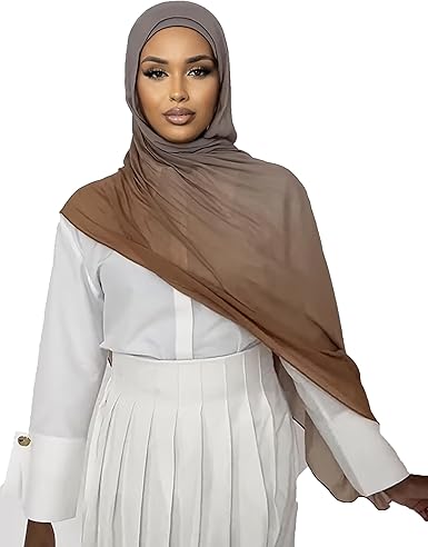 Ombre Modal Hijab Scarf for Women Muslim, Soft Lightweight Headscarf – Image 2