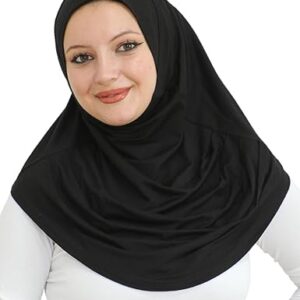 Prien Plain Ready To Wear Hijab for Women, Muslim Instant Turbans, Soft Jersey Scarf, Islamic Clothes, Long Hijabs, Abaya